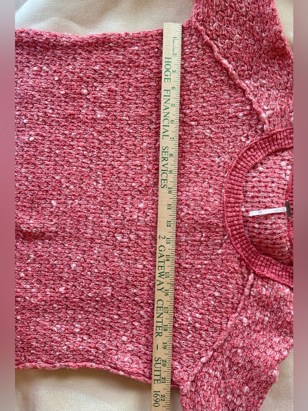 Free People Nantucket Red Side Slit Wool Blend Jeepster Pullover Sweater Size XS - Picture 13 of 16